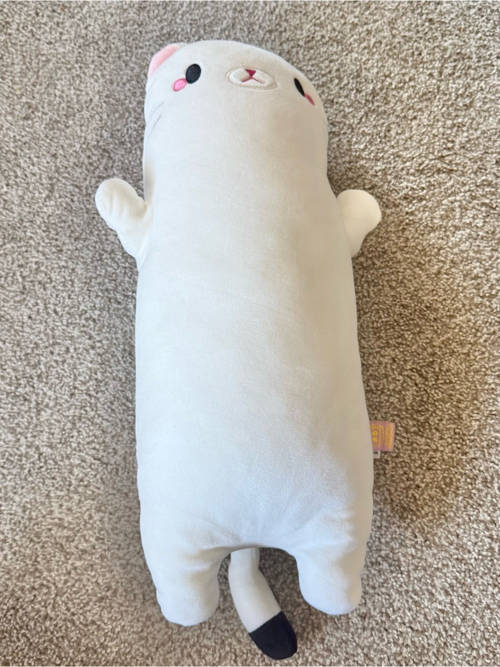 Cute White Cat Plush Stuffed Animal Toy